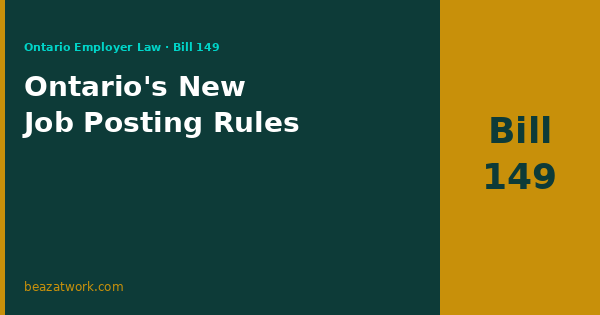 Ontario's New Job Posting Rules